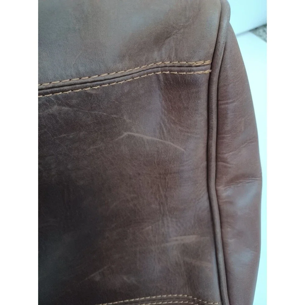Links and Kings Genuine Leather Golf Shoe Bag Travel Full Grain Leather